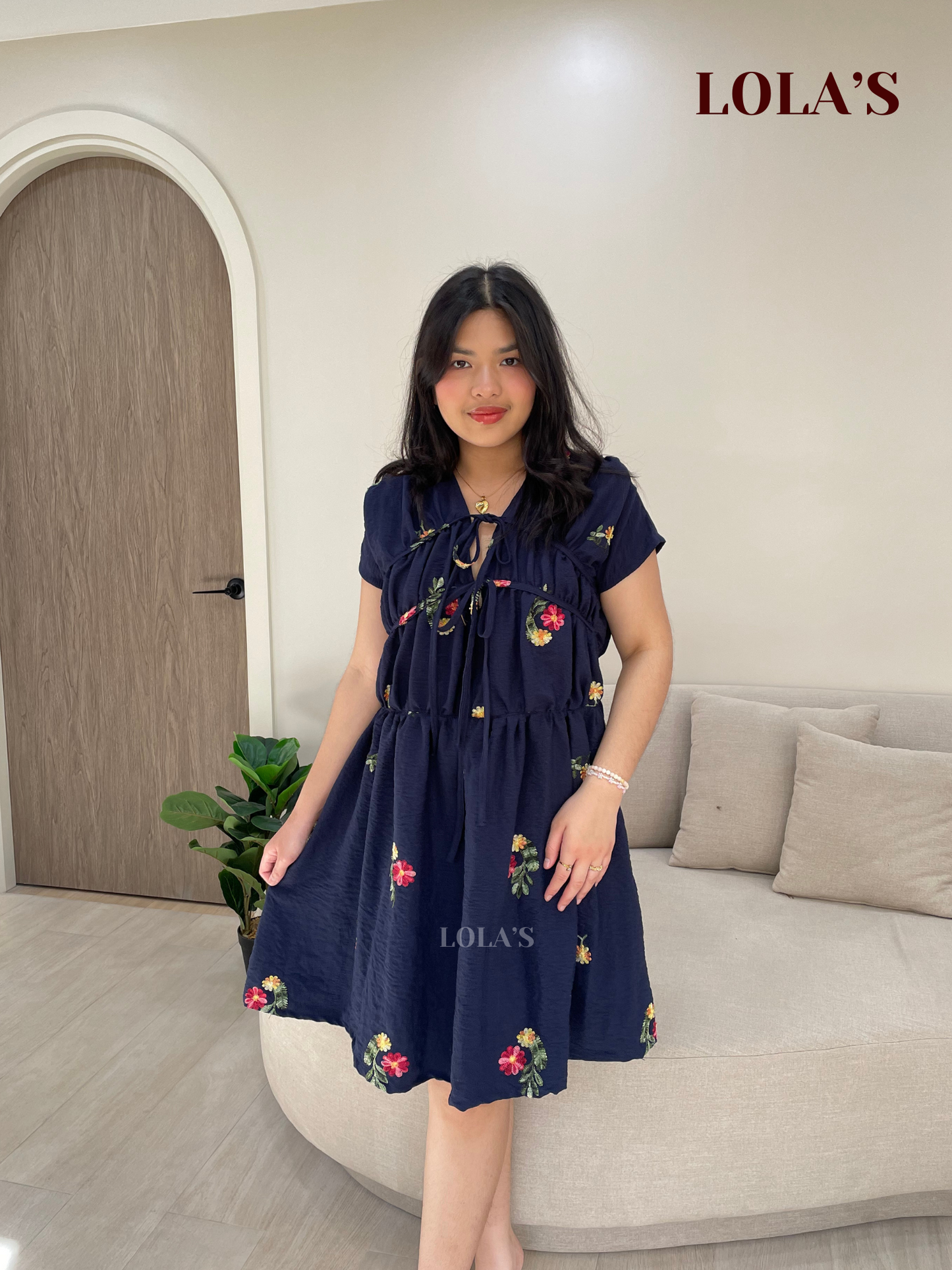 Clara Dress (Navy Blue)