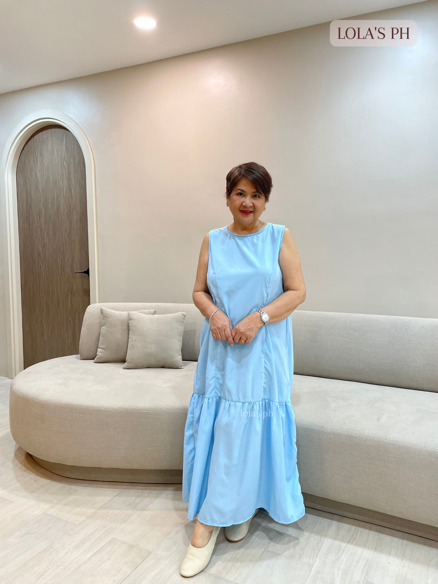Dominique Dress (Sky Blue)