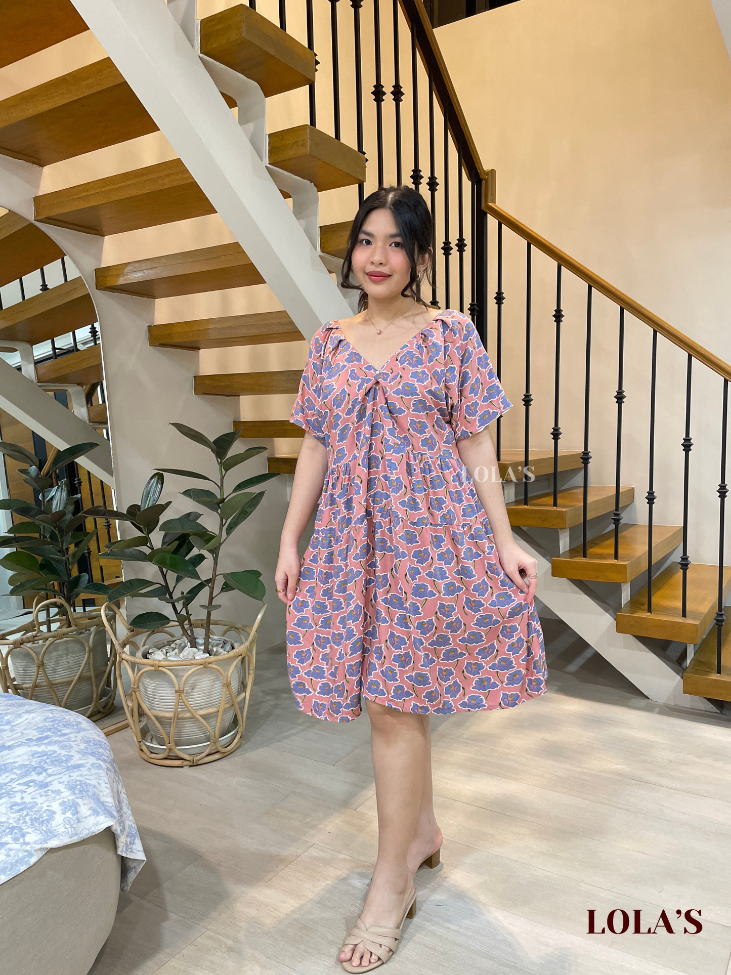 Klarisse Dress (Pink Blooms)