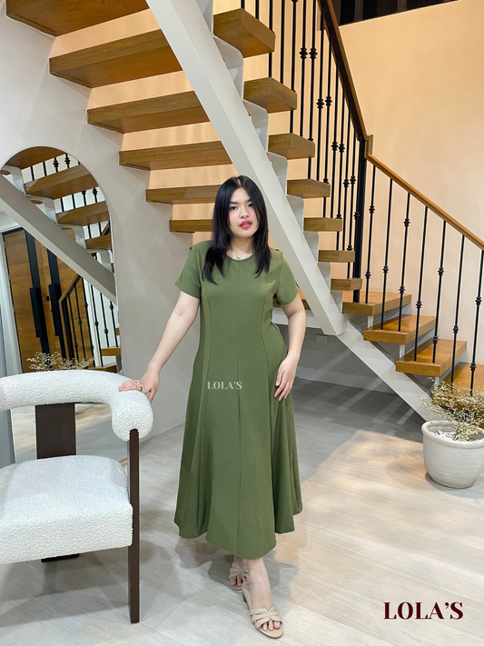 Kathleen Dress  (Forest Green)