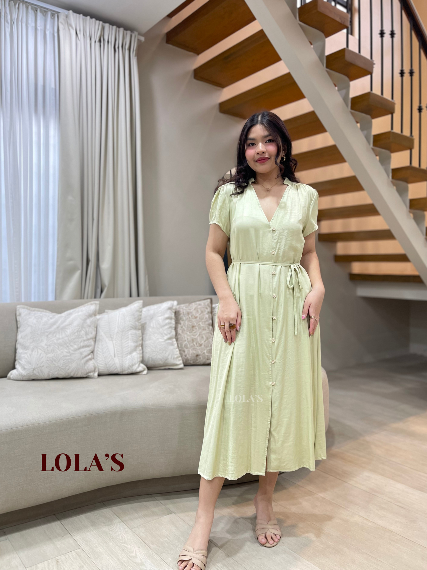 Kyle Dress (Melon Green)