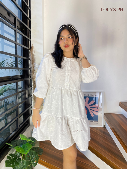 Taylor Dress (White Eyelet)
