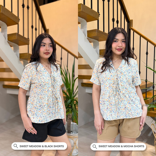 BIEN COORDS (Sweet Meadow + Mocha Shorts)