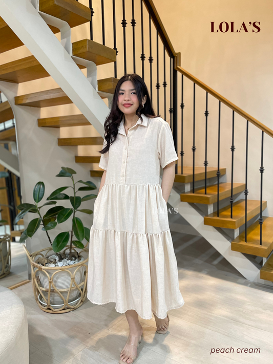 Emily Dress (Peach Cream)