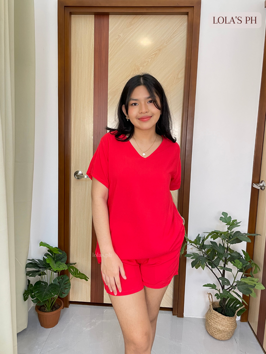 Terno Loungwear Coordinates (Red)