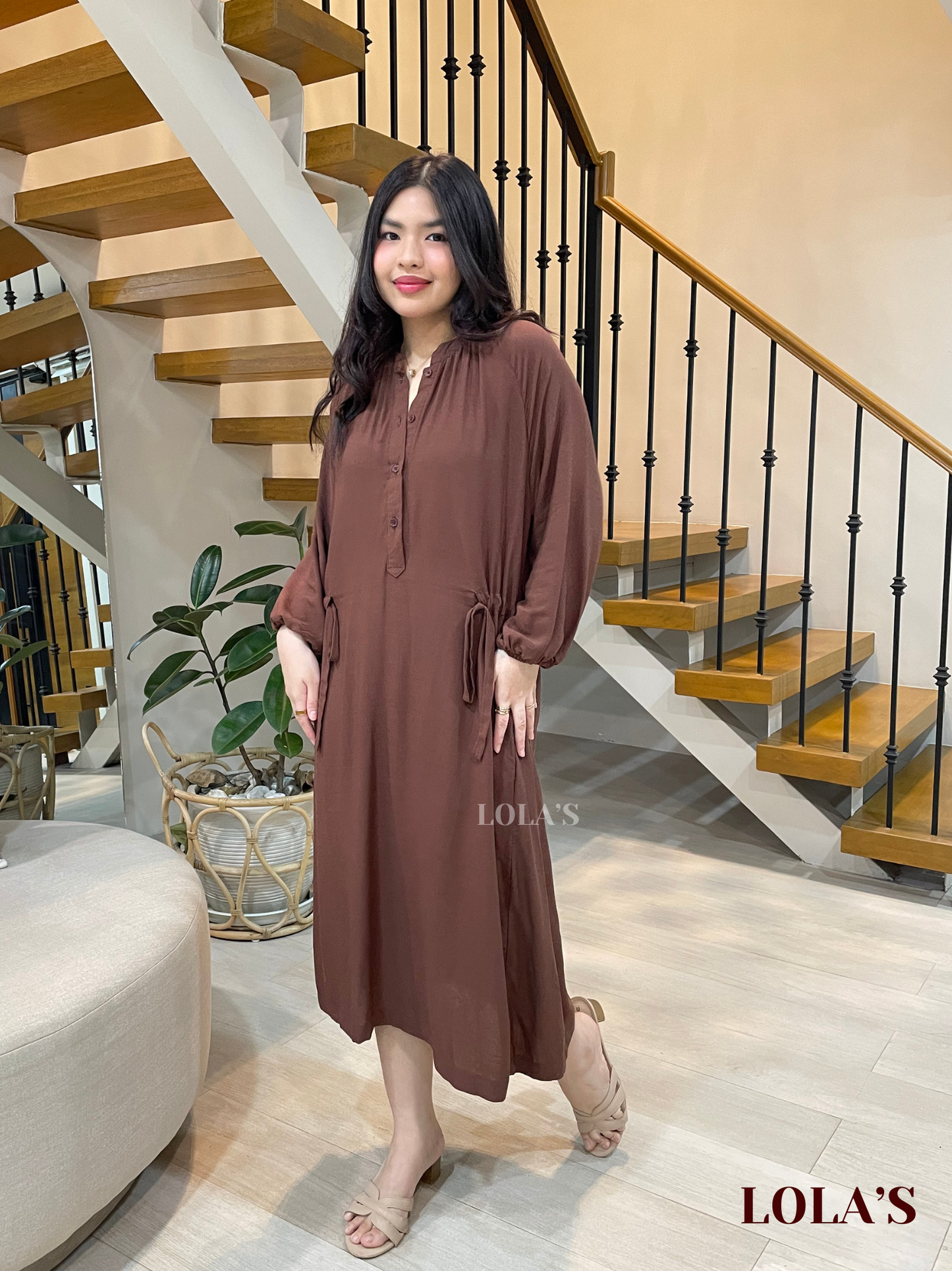 Yara Dress (Chocolate Brown)