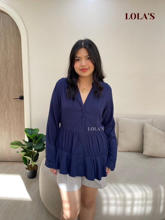 Yoona Top (Navy Blue)