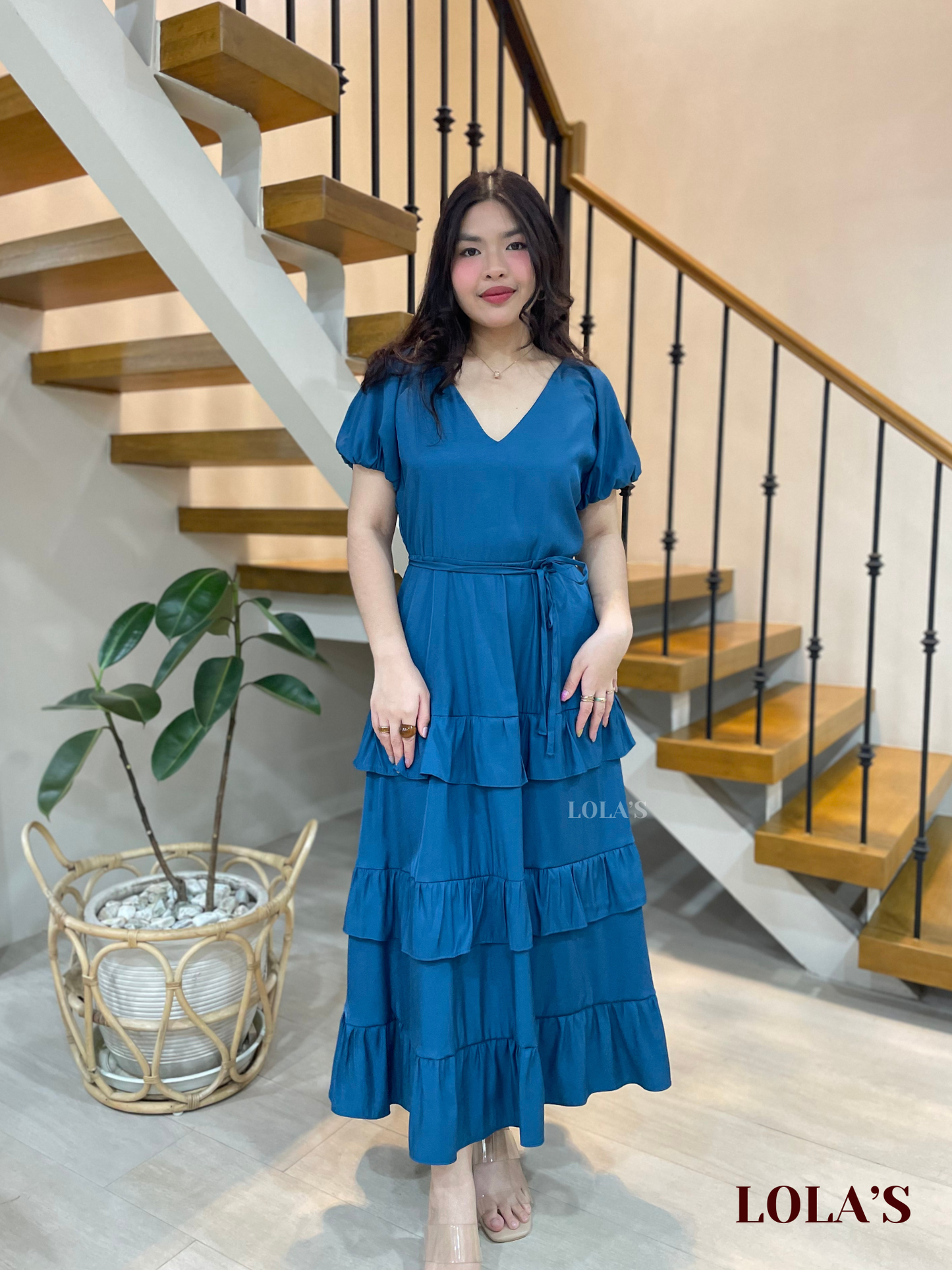 Melai Dress (Blue Green)