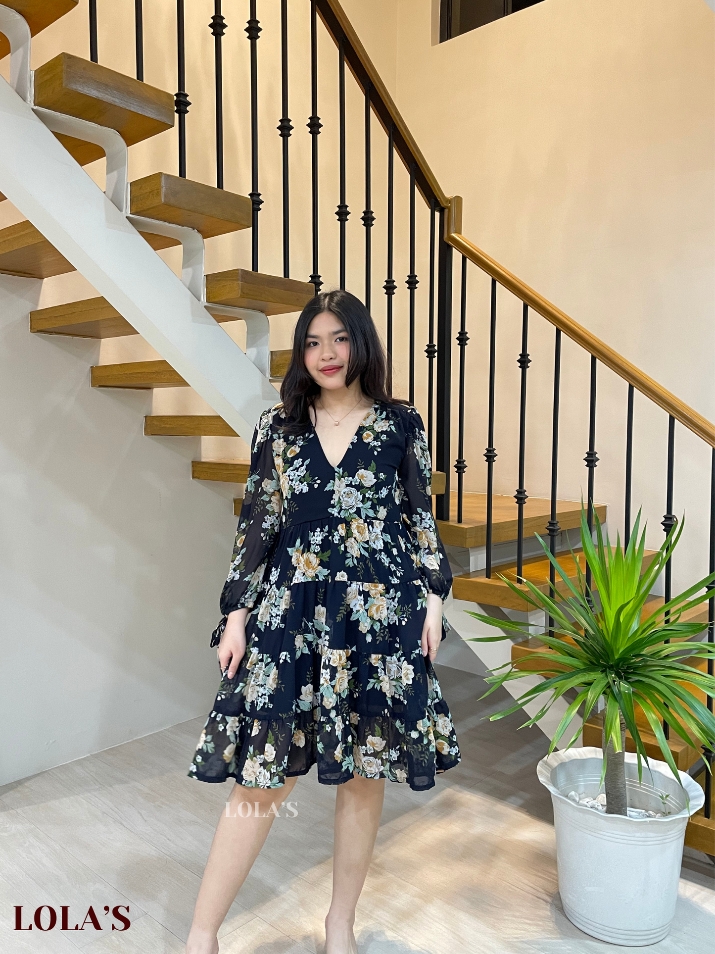 Diana Dress (Blue Garden)
