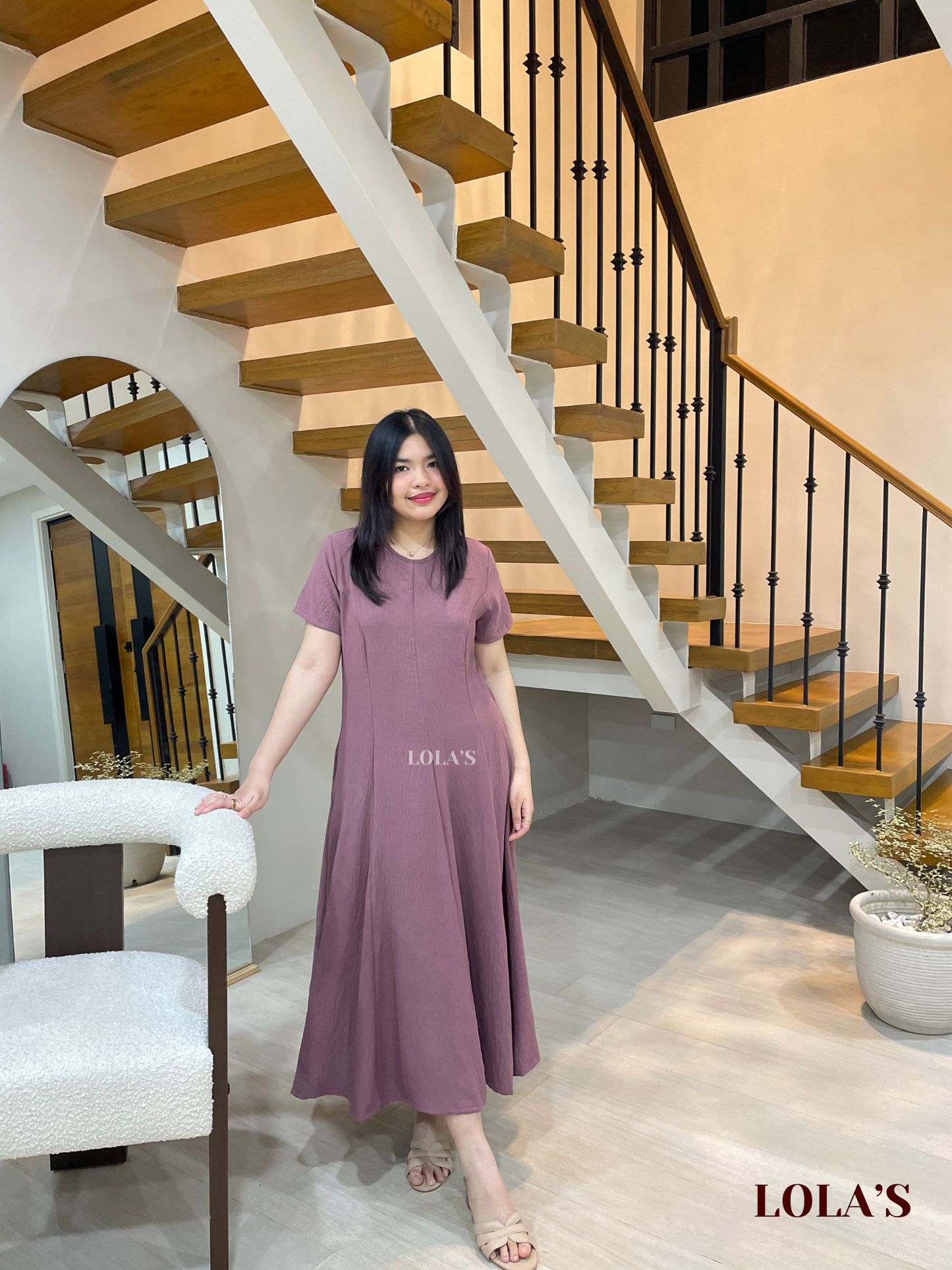 Kathleen Dress (Mauve)