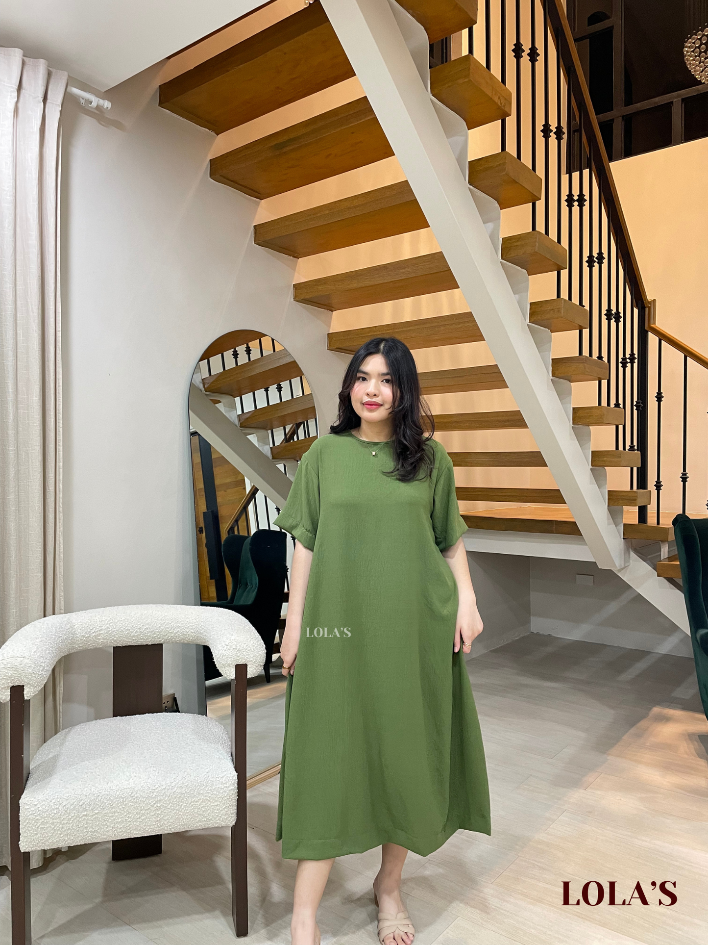 Luna Dress (Forest Green)