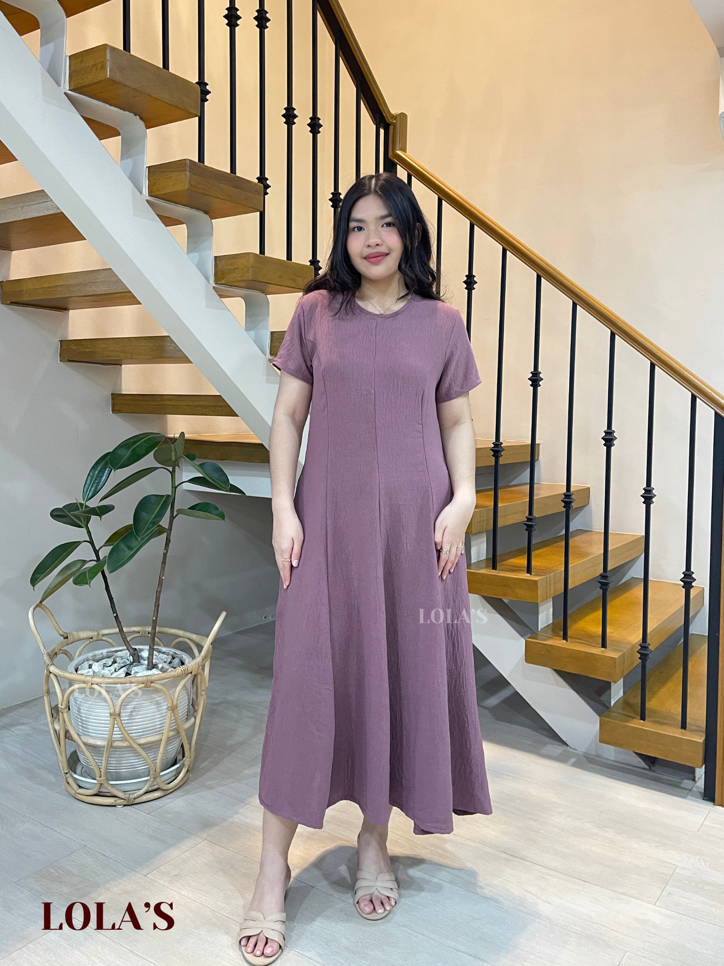 Kathleen Dress CLEARANCE SALE (Mauve)