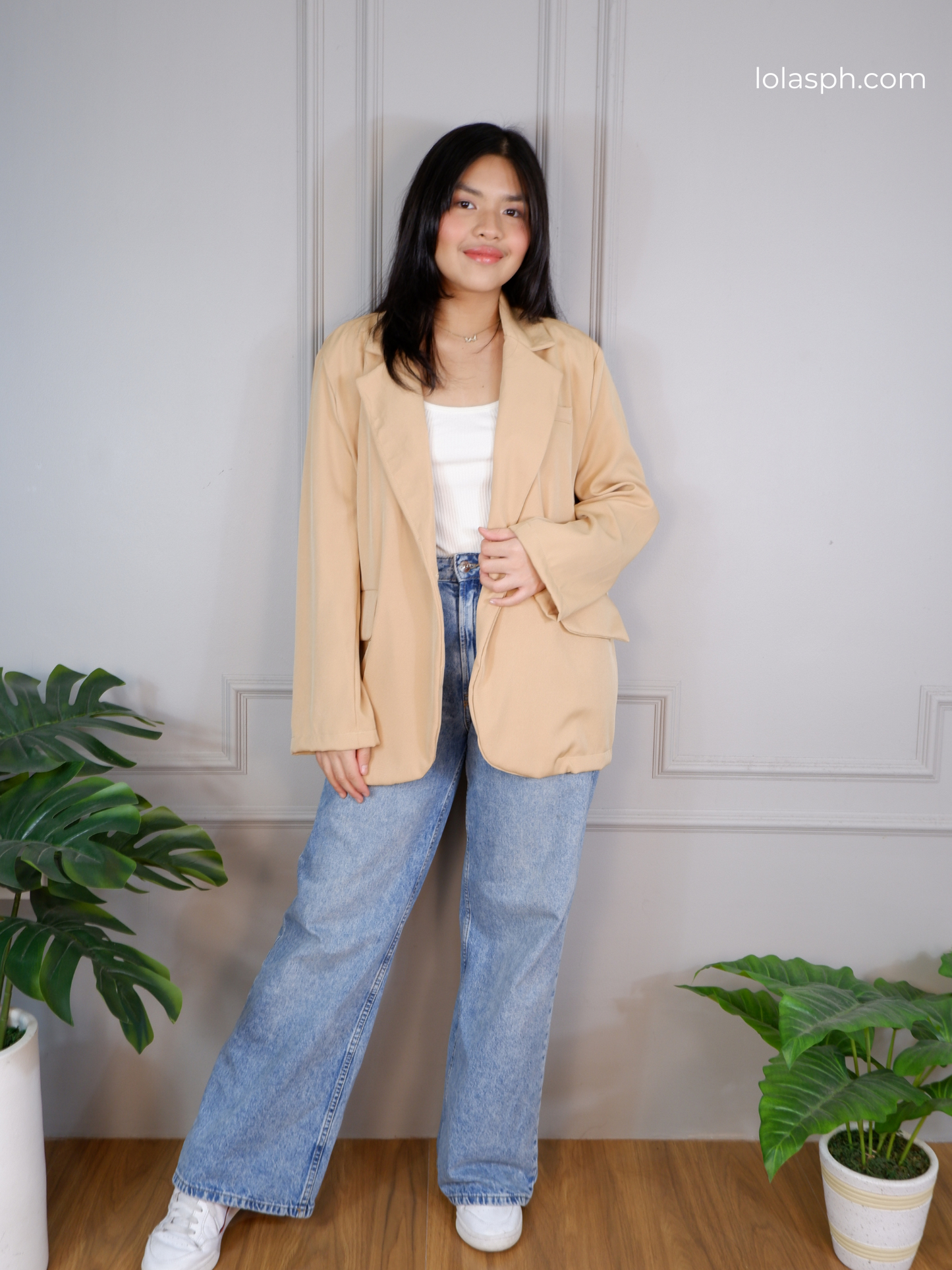 Rhys Oversized Blazer (Wheat)
