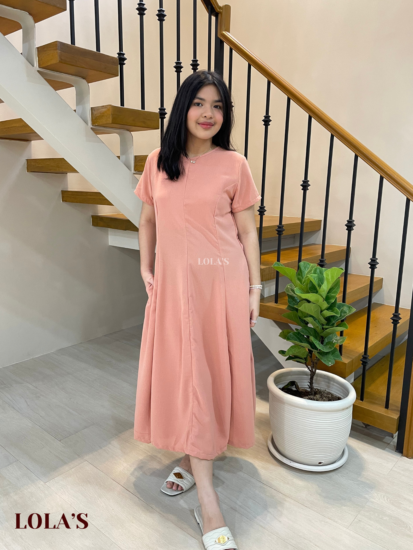 Kathleen Dress (Peach)