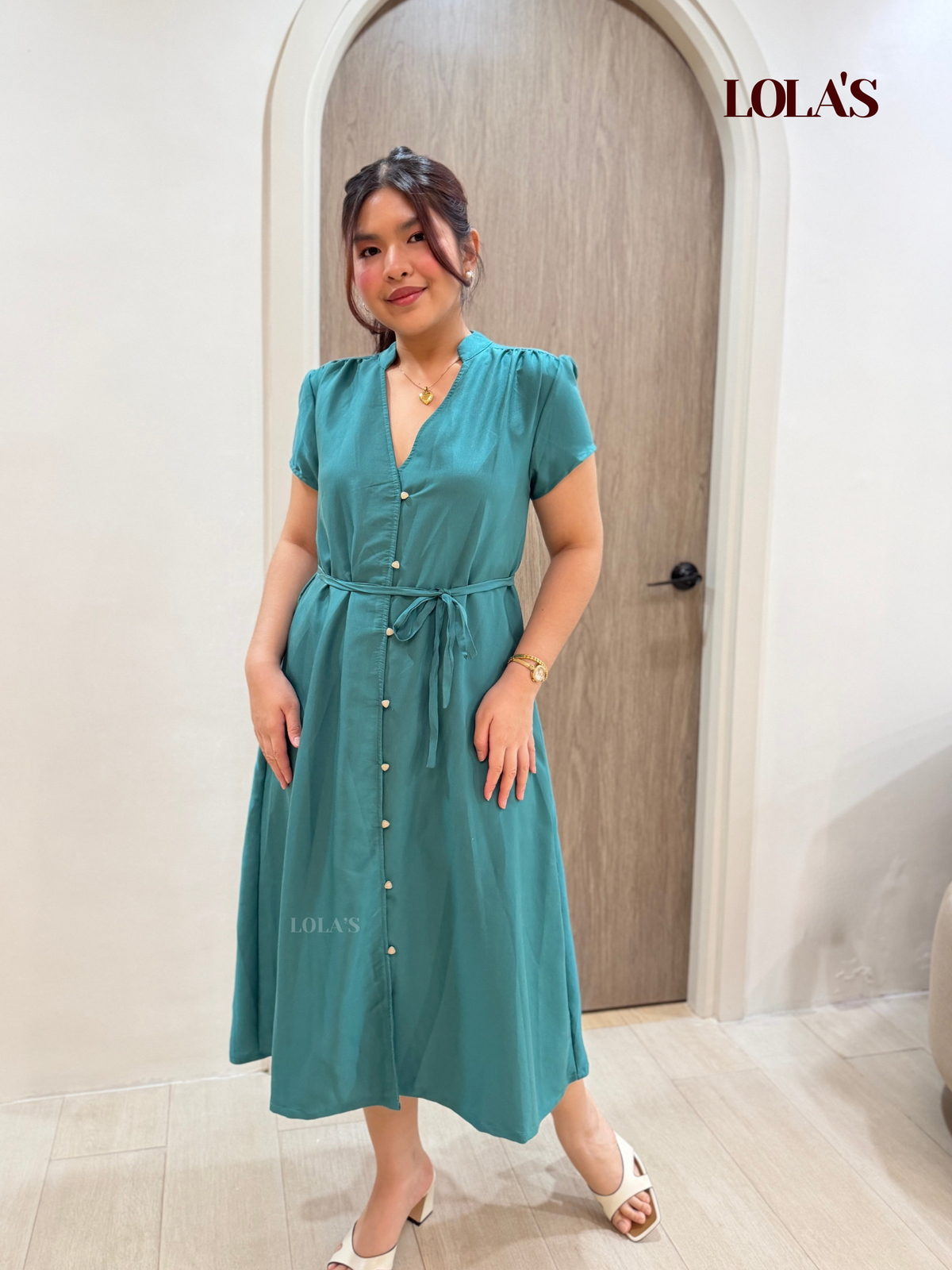 Kyle Dress (Aqua Green)