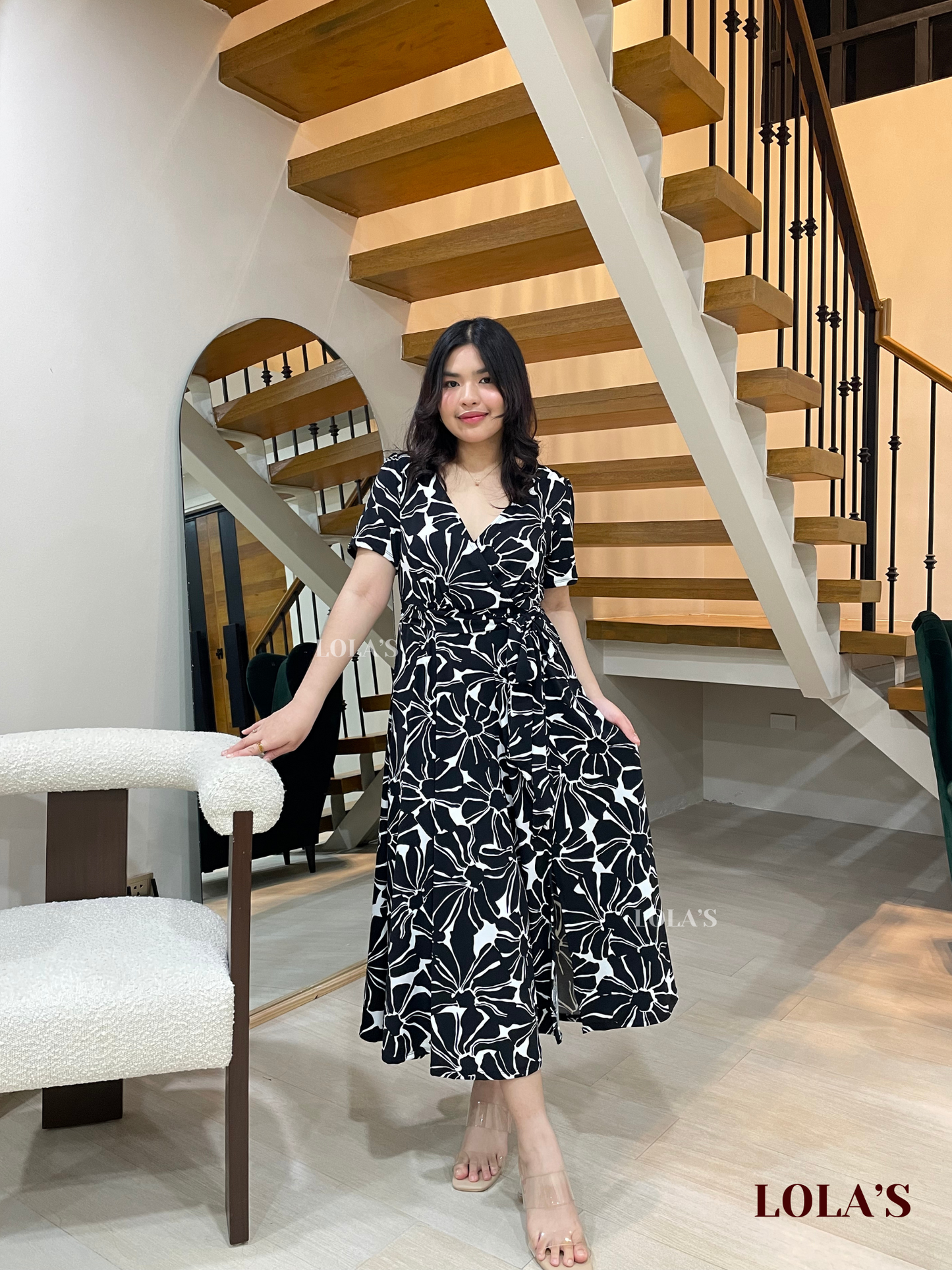 Celestine Dress (Floral Abstract)