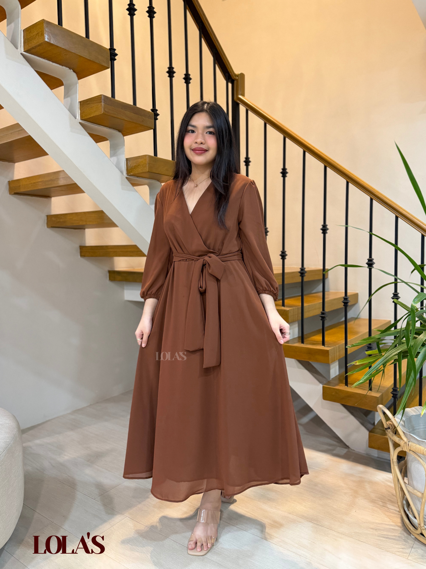 Paula Dress (Chocolate Brown)