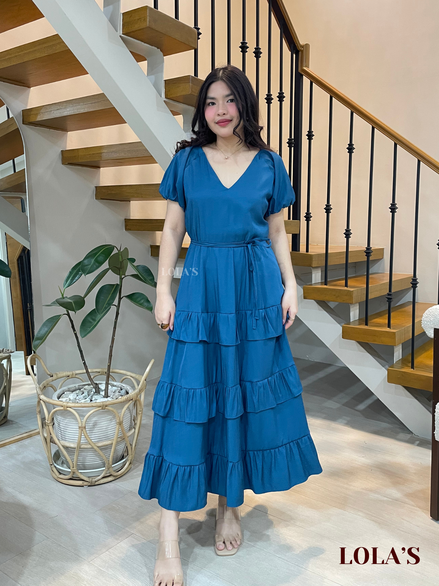 Melai Dress (Blue Green)