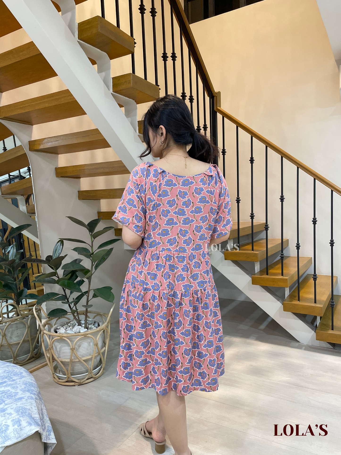 Klarisse Dress (Pink Blooms)