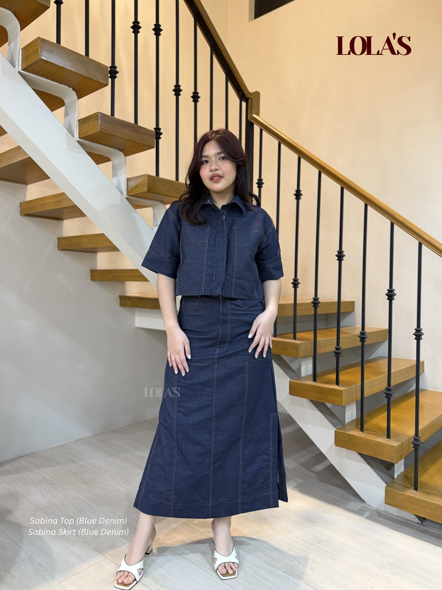 Sabina Top (Blue Denim)