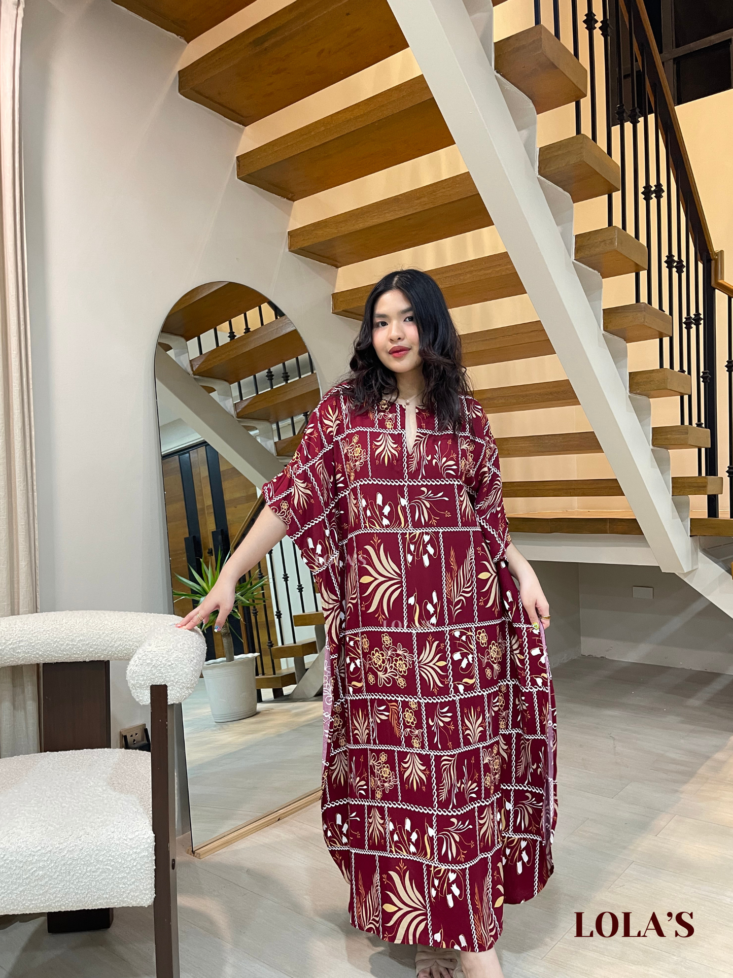 Donya Dress (Tulips And Ferns)