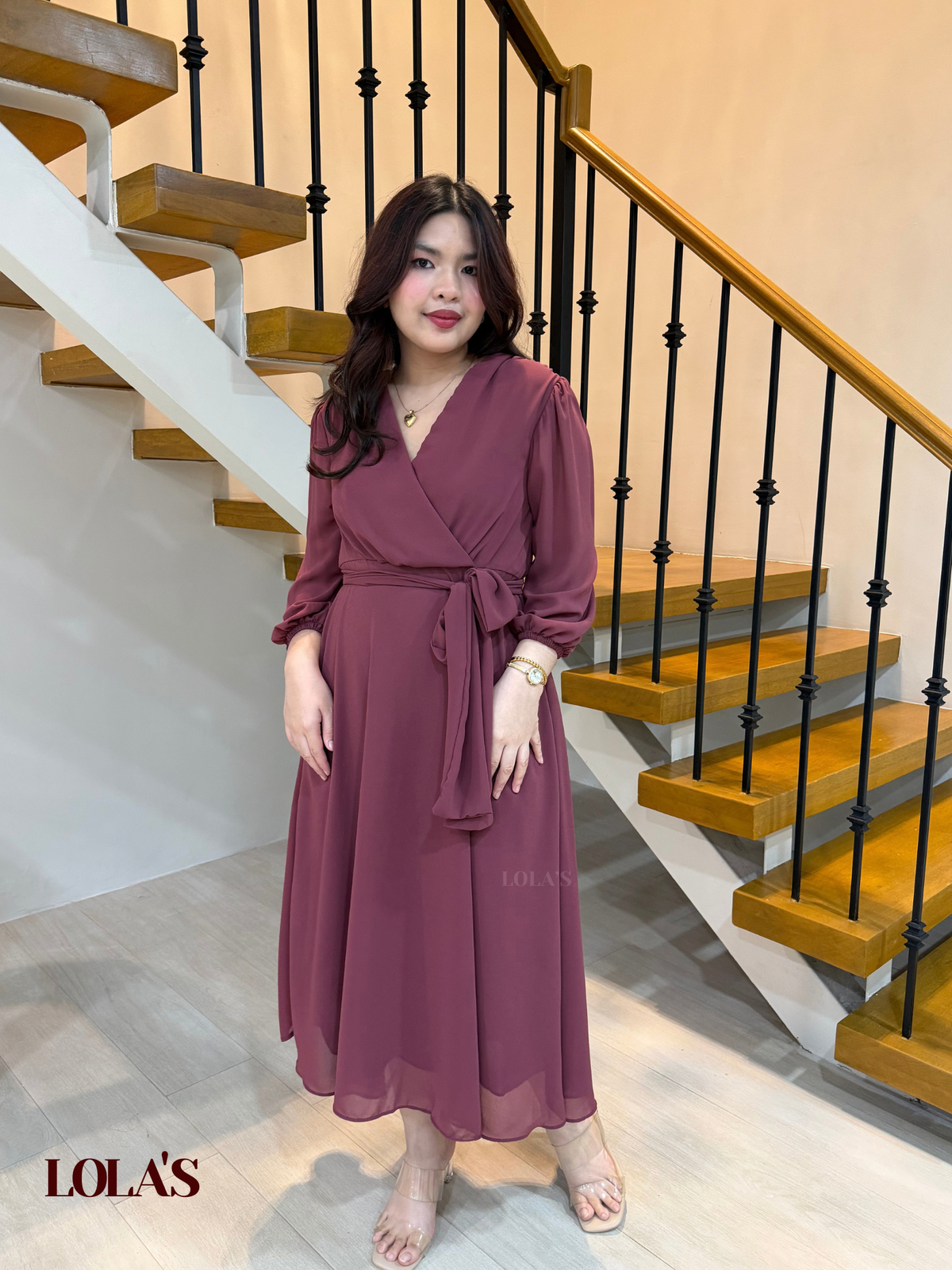 Paula Dress (Mauve)