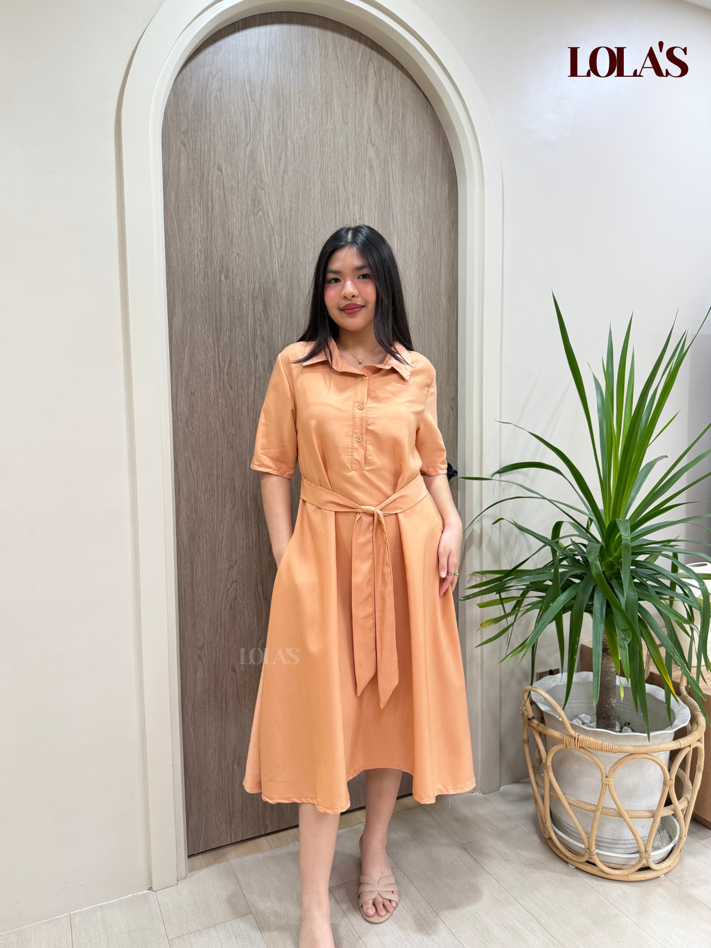 Bianca Dress (Apricot)