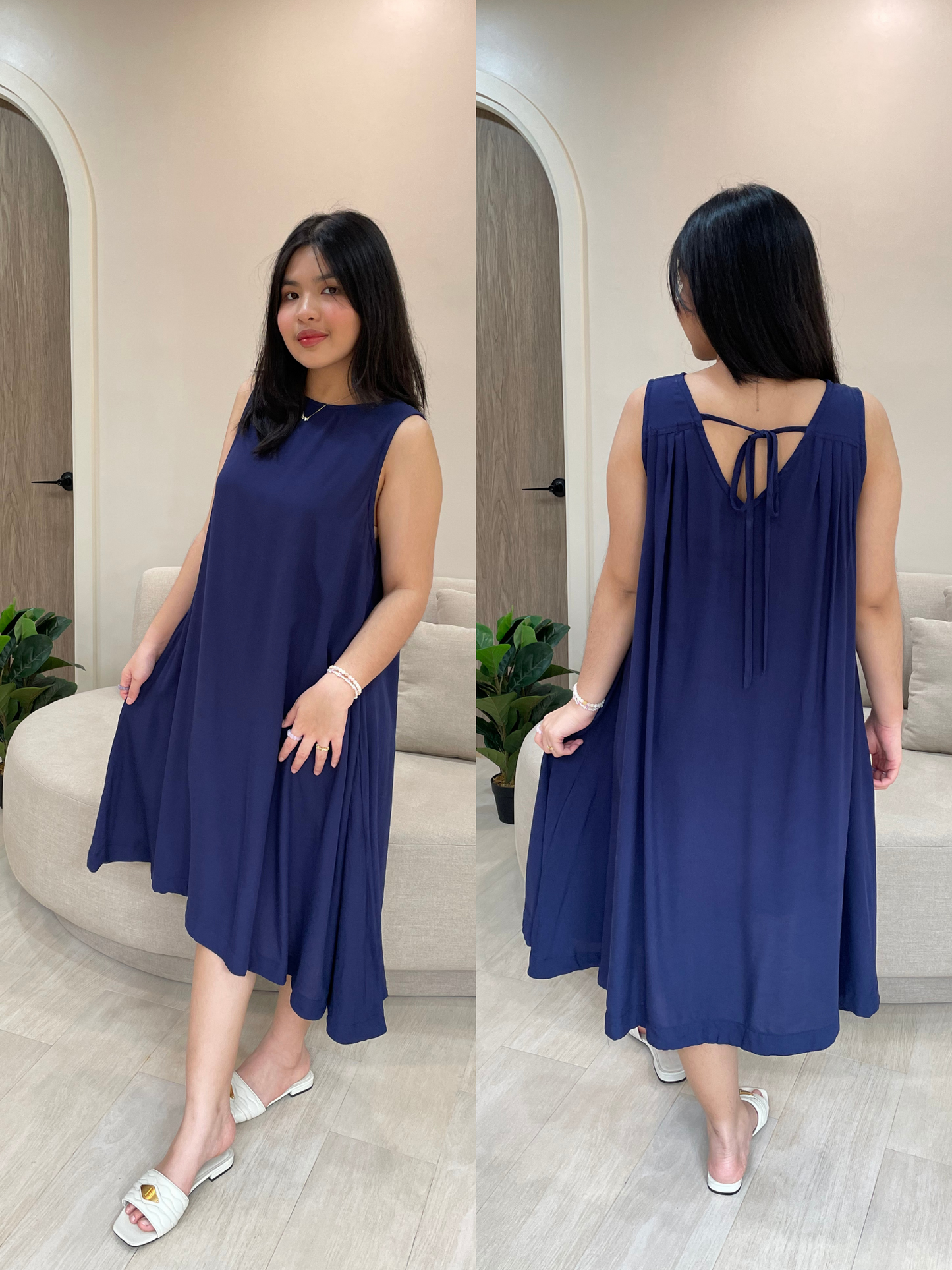 Isla Dress (Navy Blue)