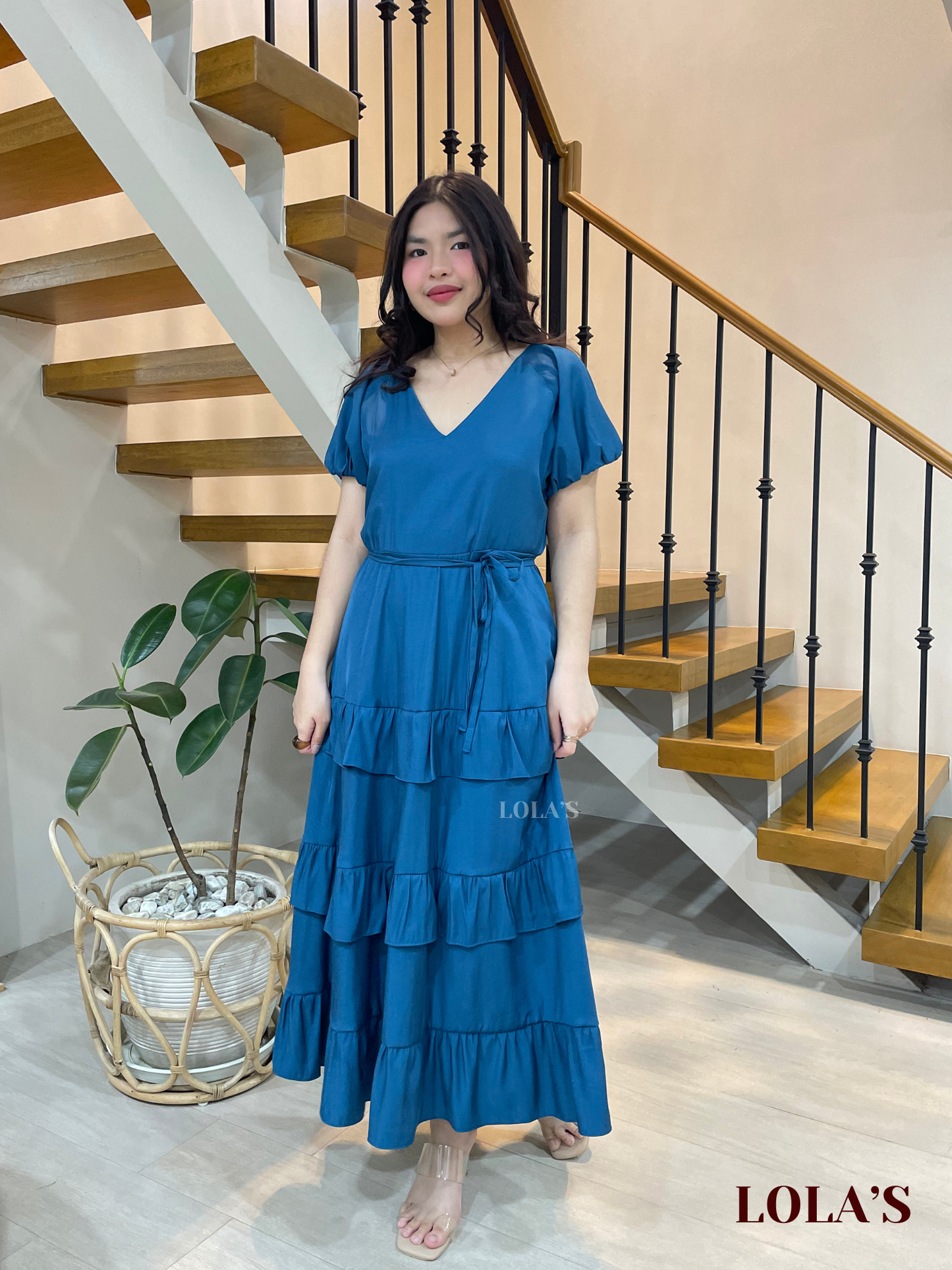Melai Dress (Blue Green)