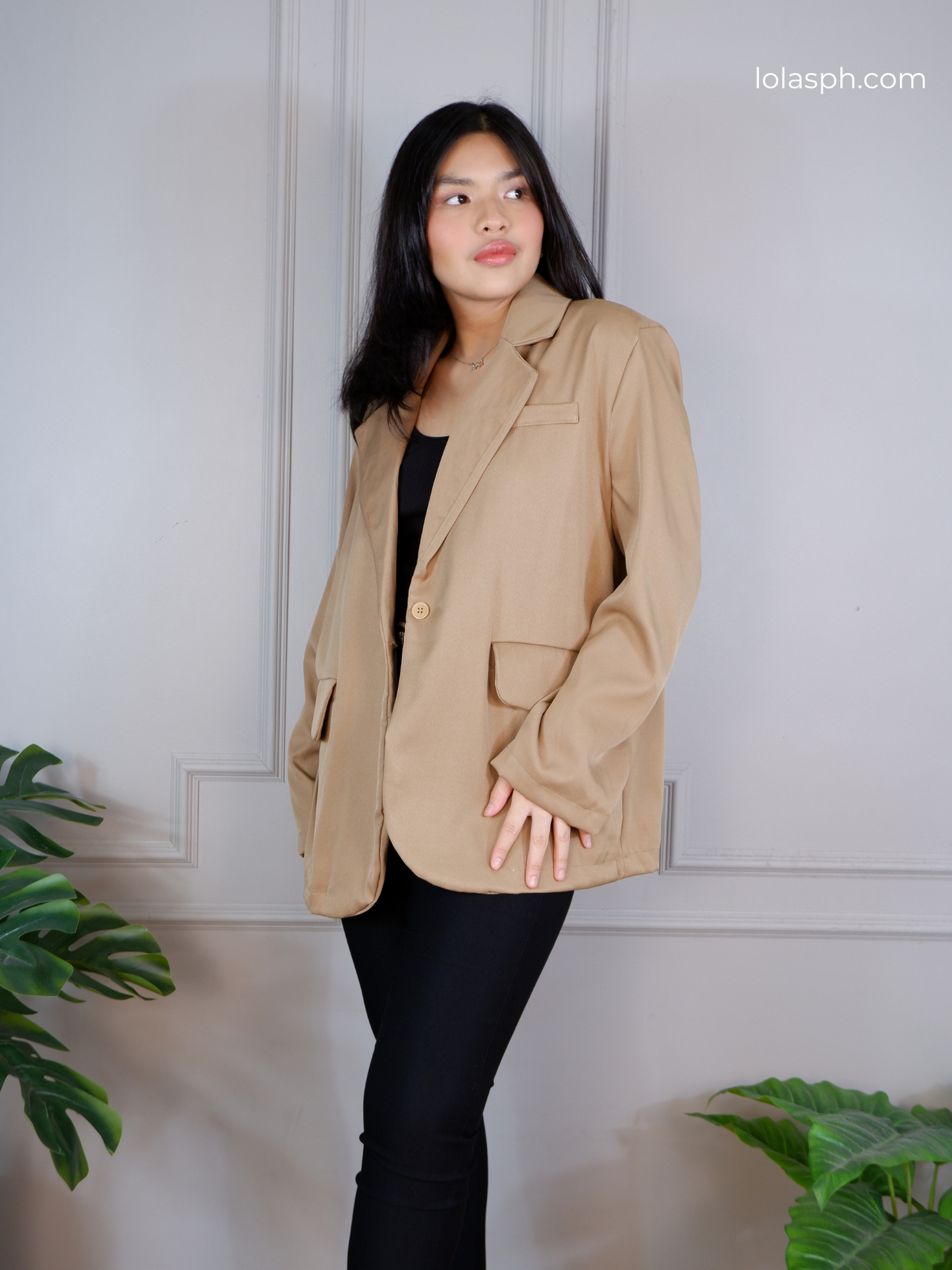 Rhys Oversized Blazer (Mocha)