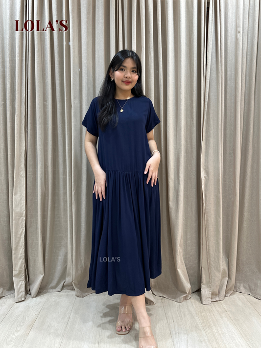 Mina Dress (Navy Blue)