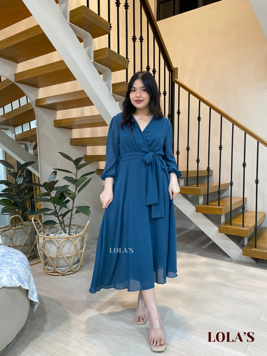 Paula Dress (Blue Green)