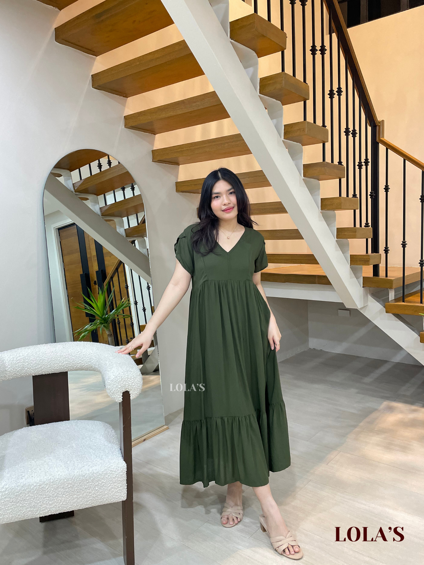 Jane Dress (Army Green)