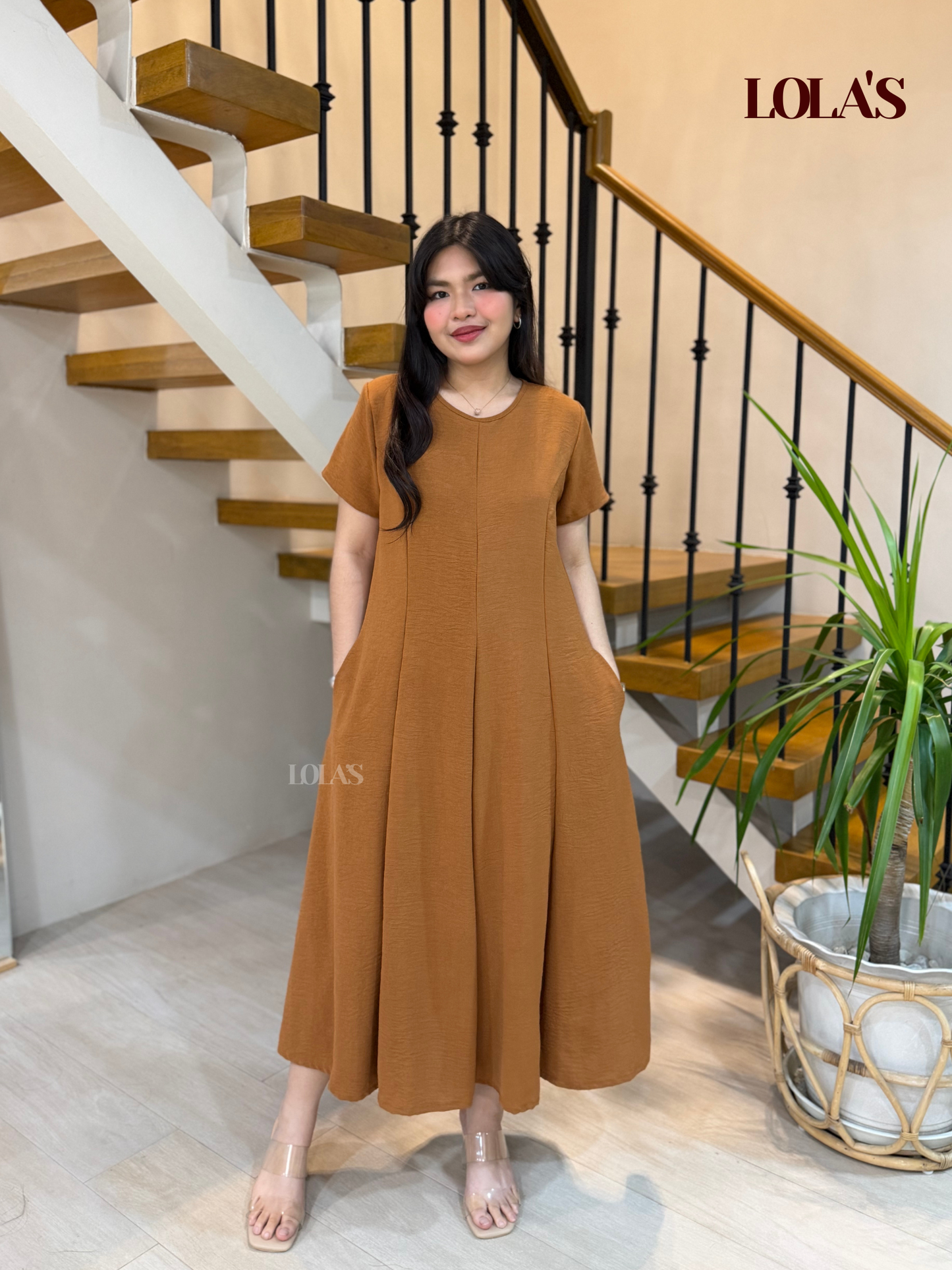 Kathleen Dress (Caramel)