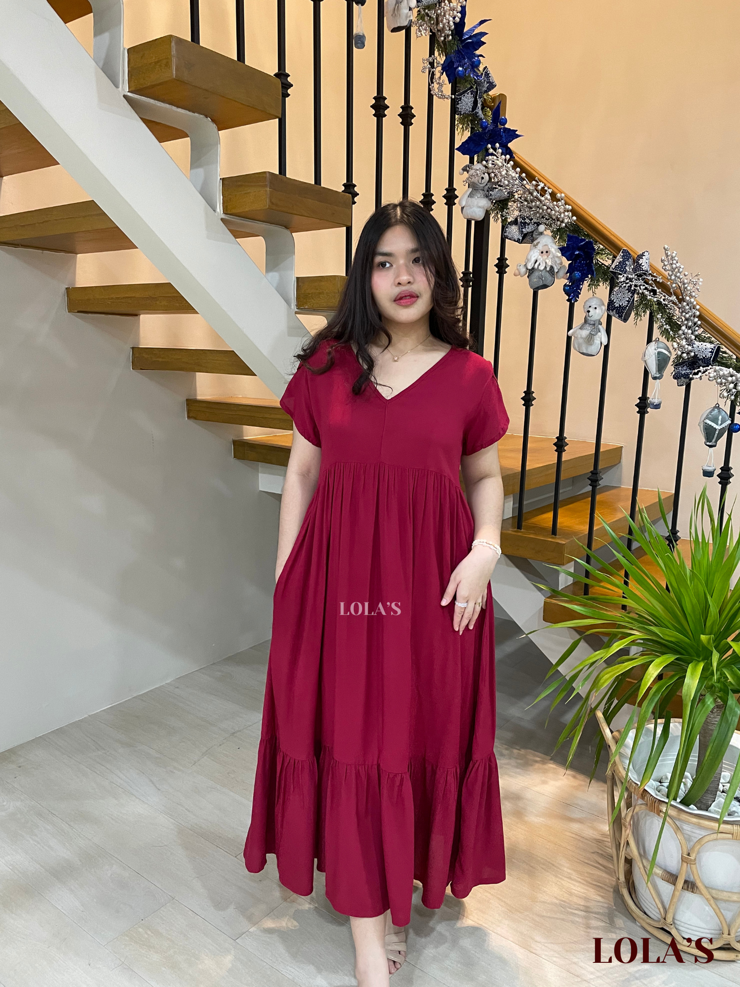 Jane Dress (Wine)