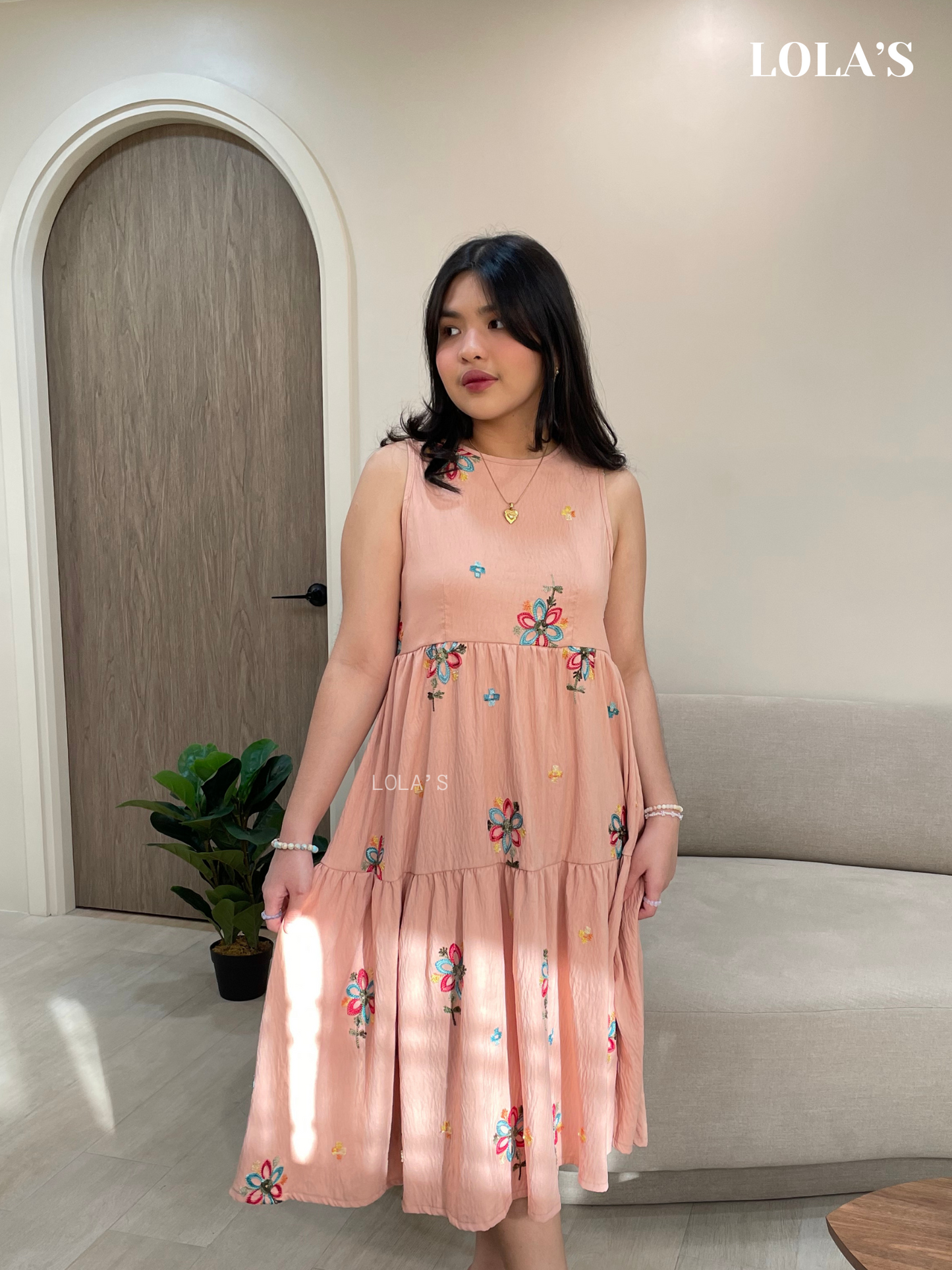 Miles Dress (Peach)
