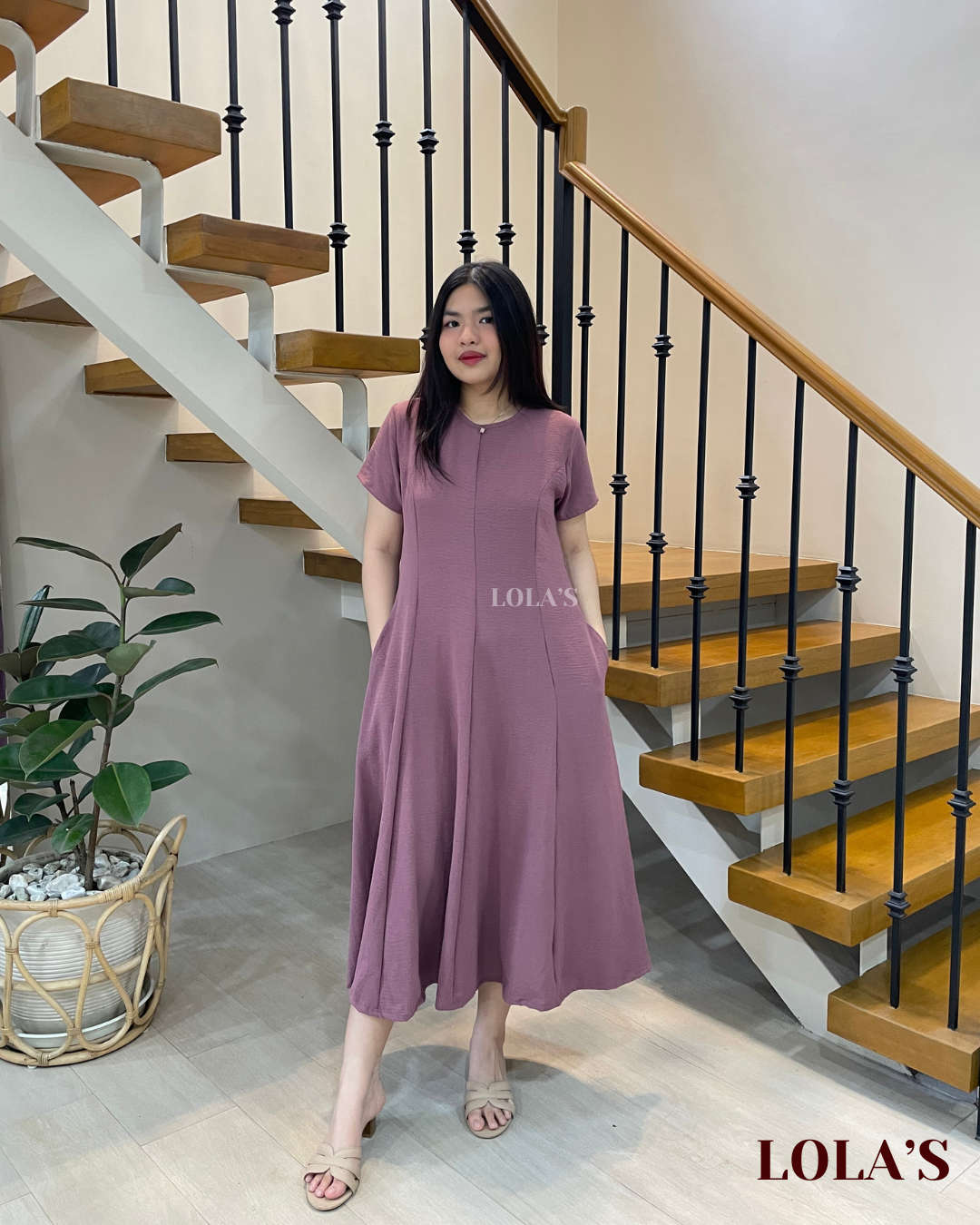 Kathleen Dress (Mauve)