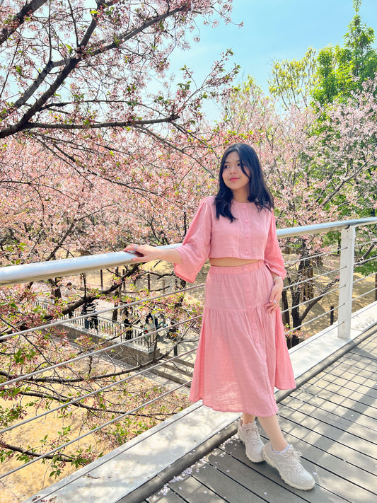 Nayeon Skirt Coords (Pink)