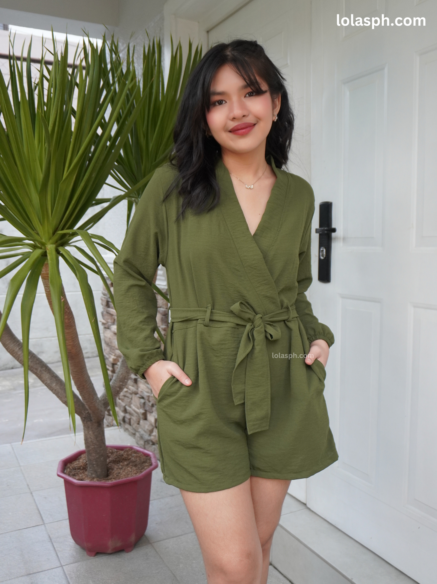 Issa Romper (Olive)