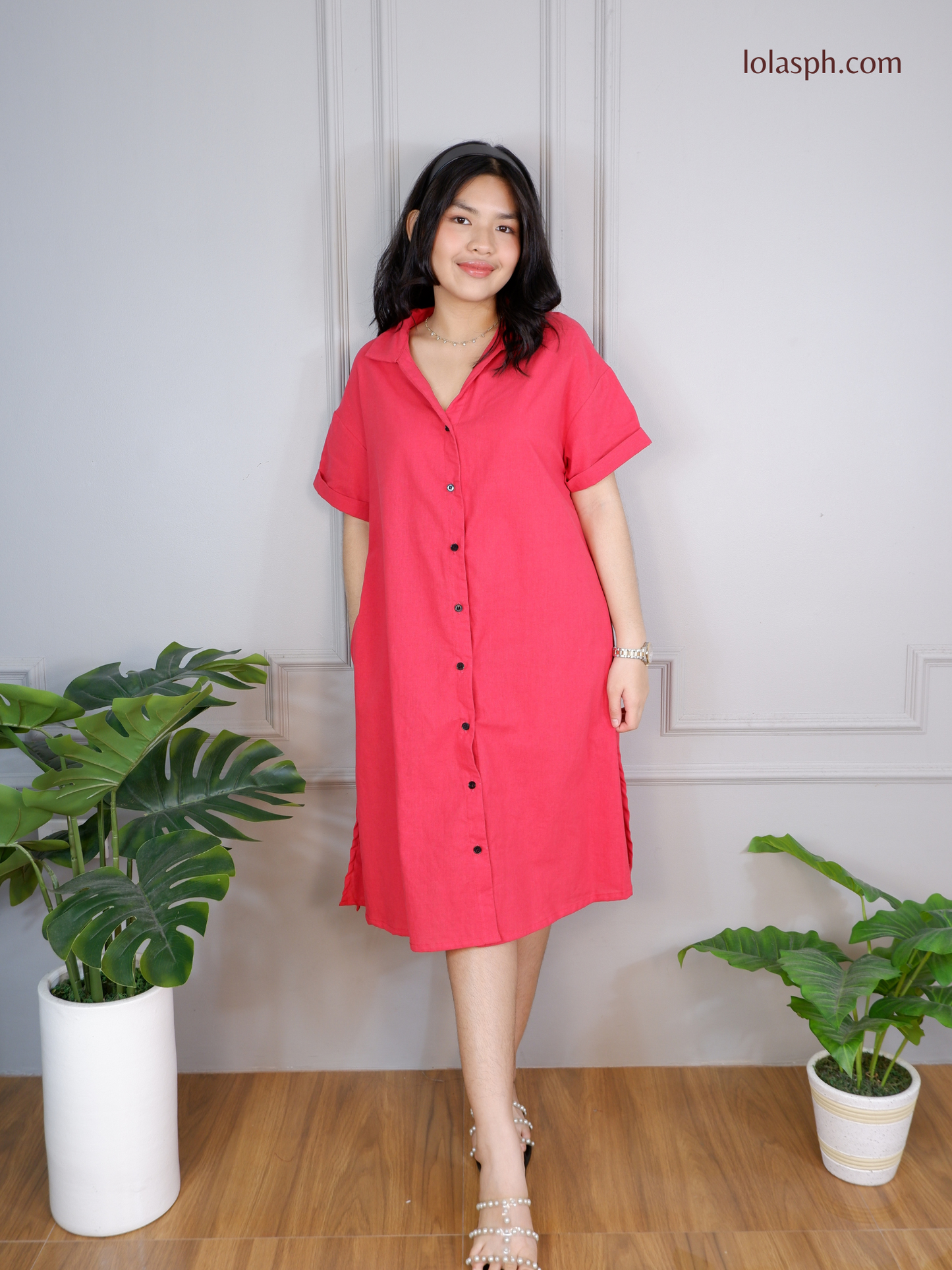 Kelsey Polo Dress (Cherry)