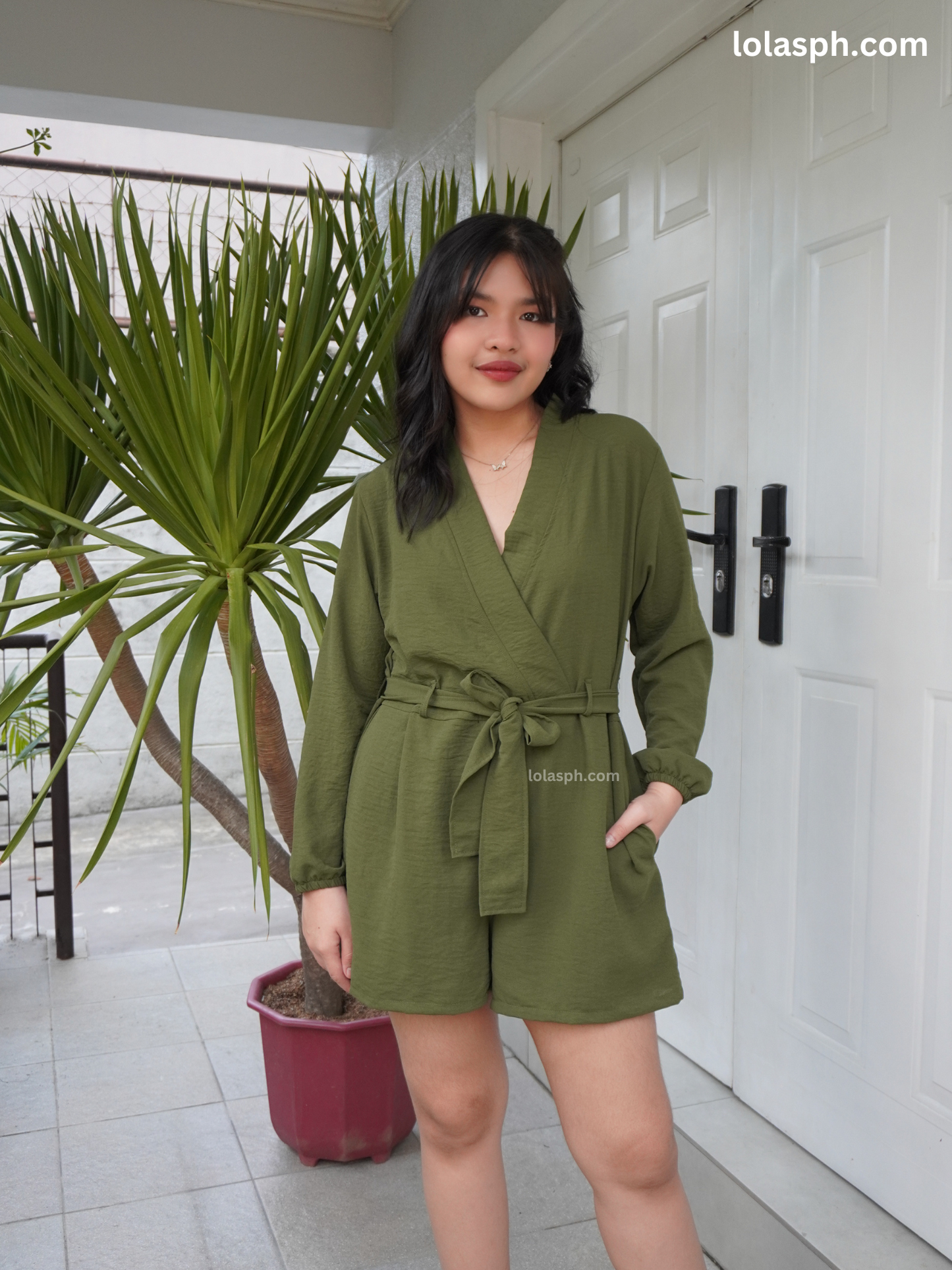 Issa Romper (Olive)