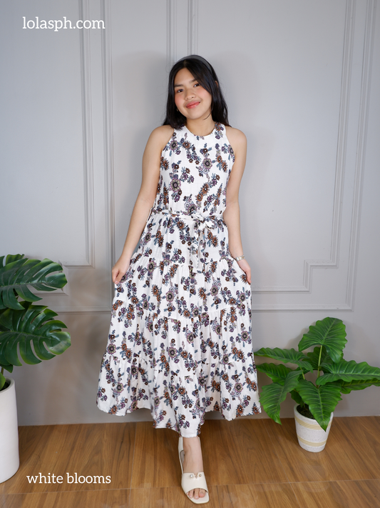 Analiza Dress (White Blooms)