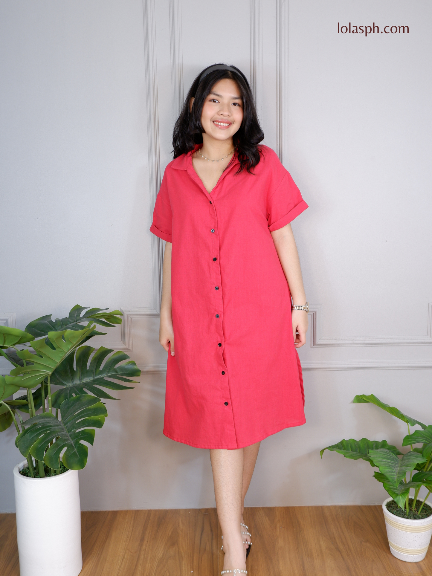 Kelsey Polo Dress (Cherry)