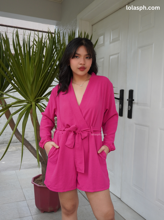 Issa Romper (Fuchsia)