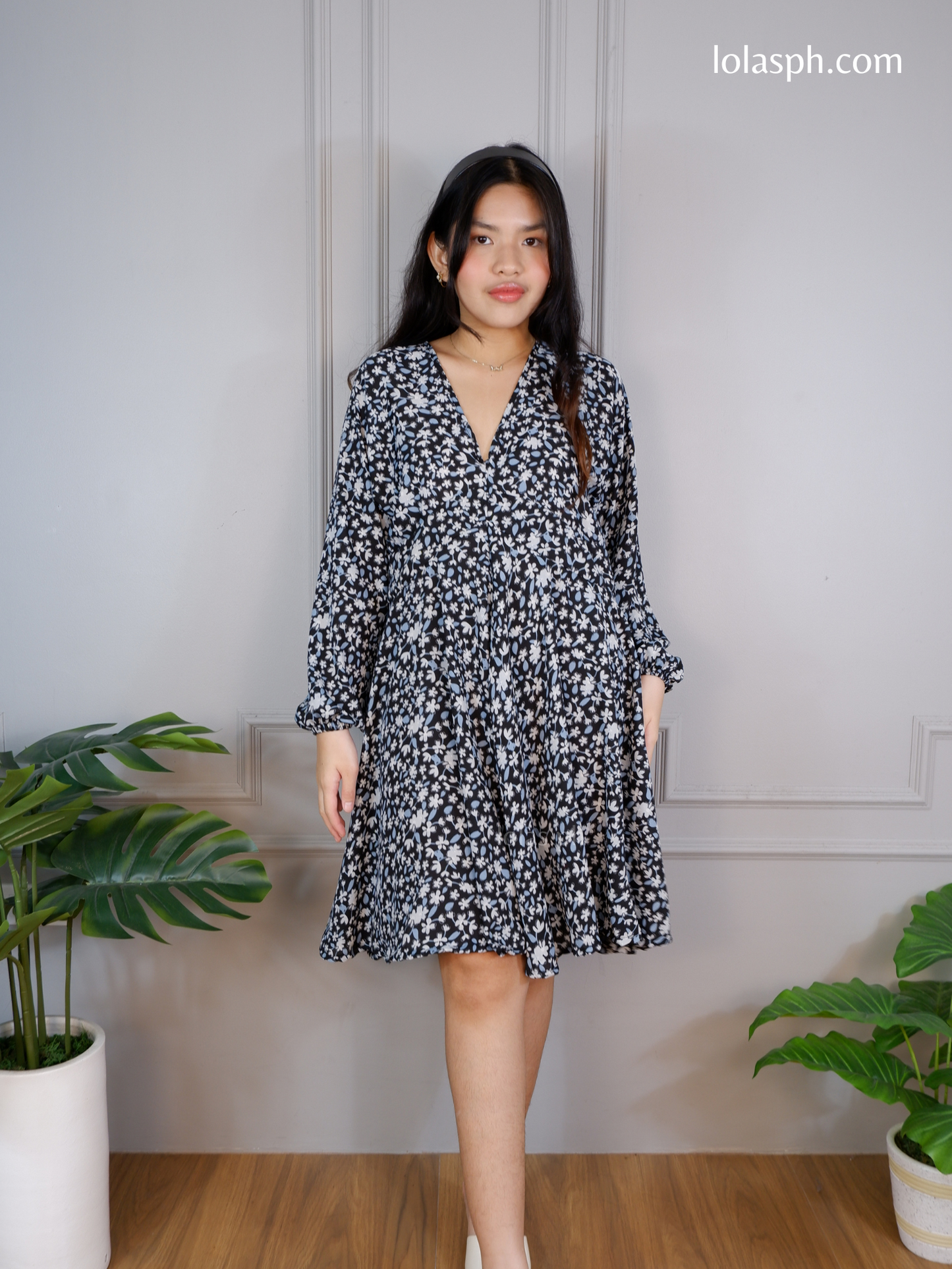 Ricci Dress (Black Blooms)