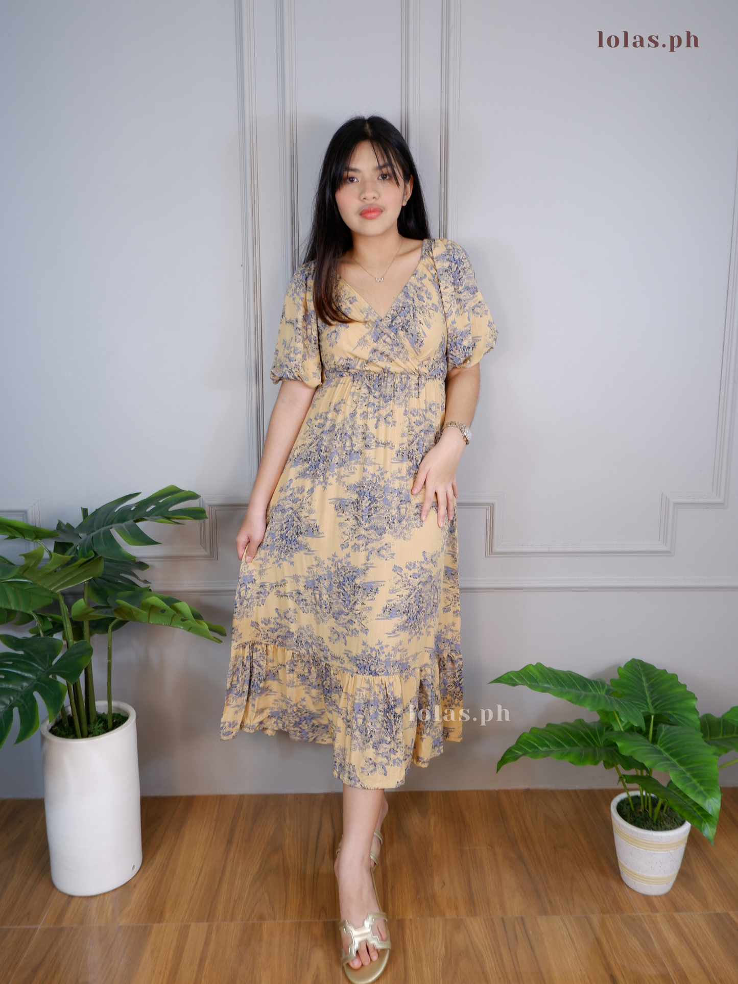Tara Dress (Mocha Toile)