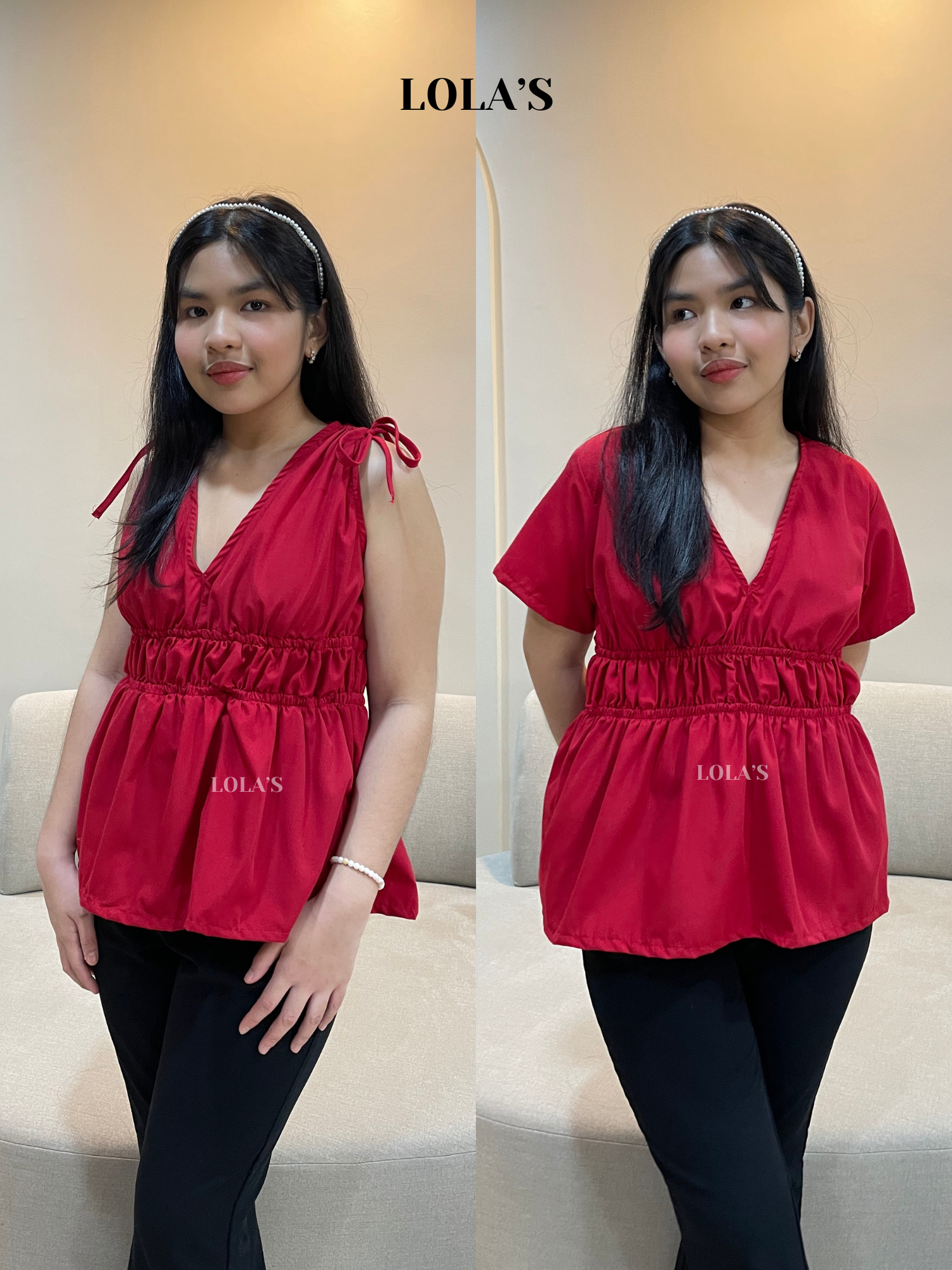 Philo & Mercy Peplum Top