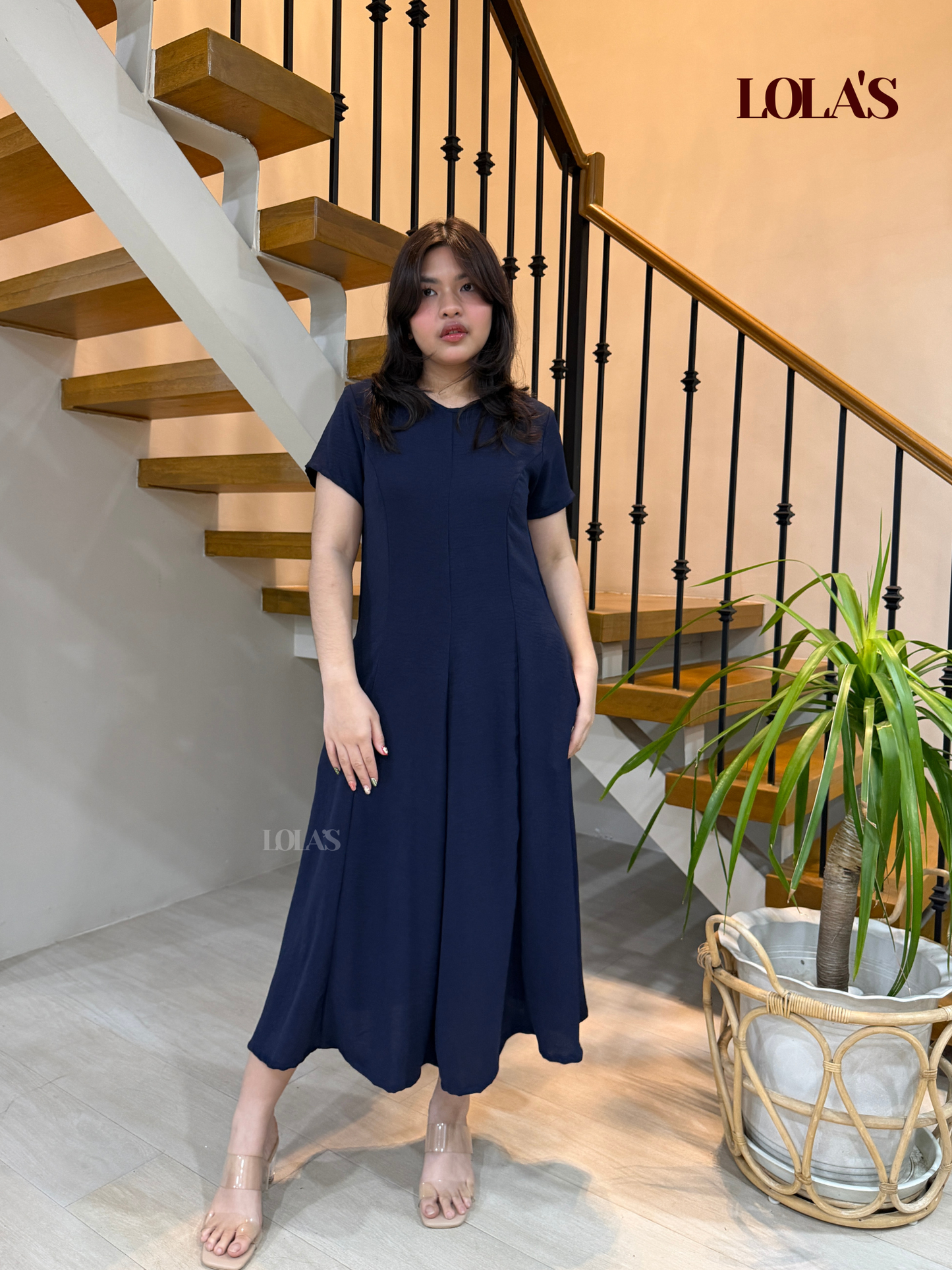 Kathleen Dress (Navy Blue)