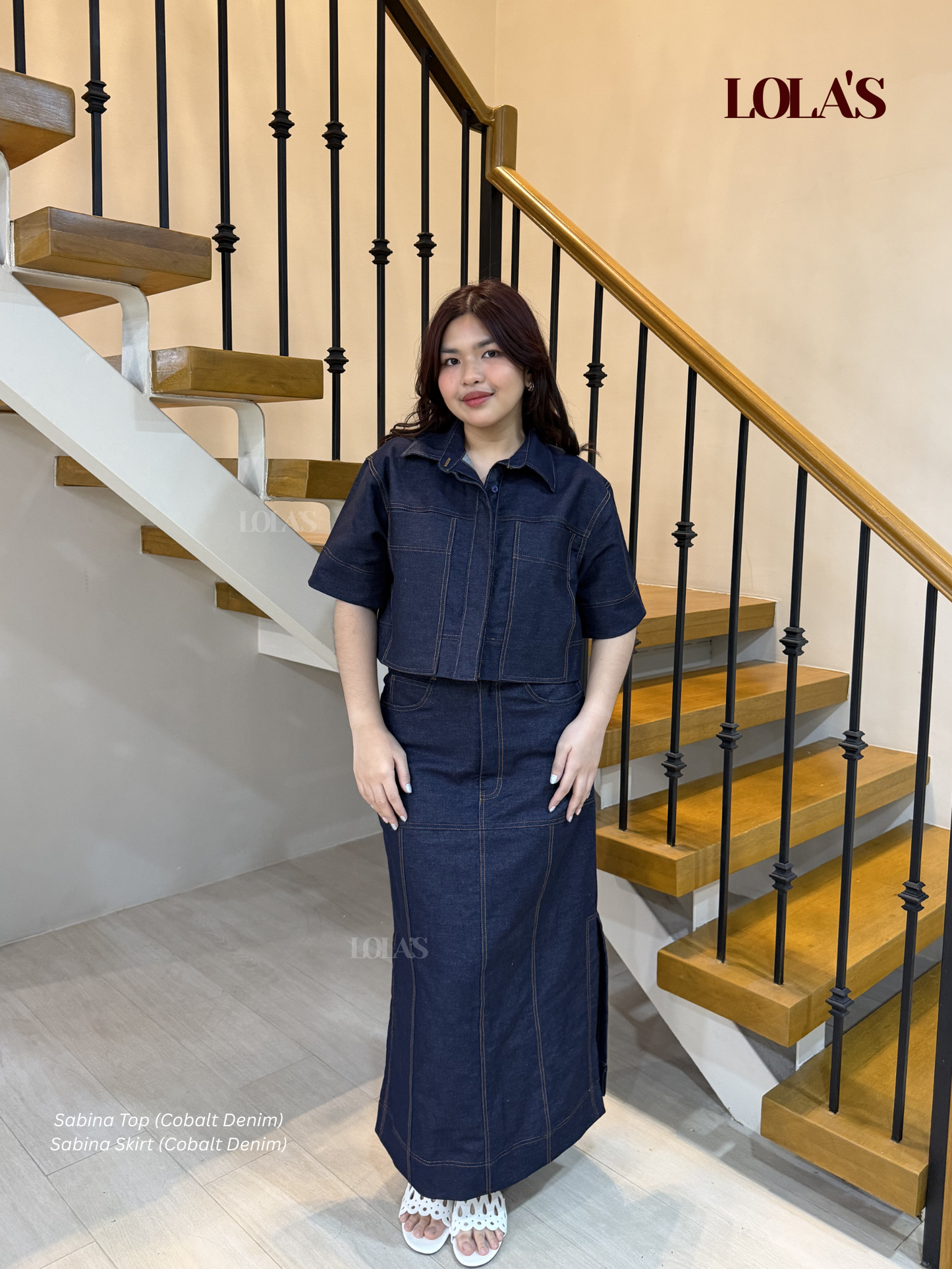 Sabina Skirt (Cobalt Denim)