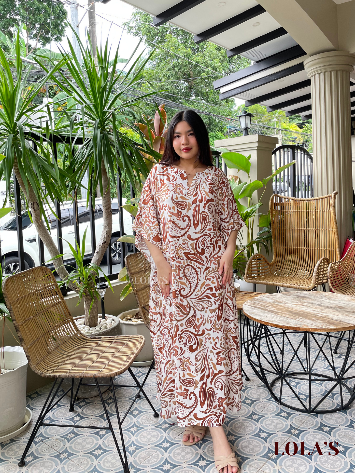 Donya Dress (Rustic Paisleys)